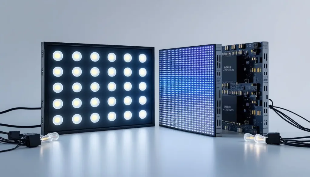 kualitas warna videotron vs LED
