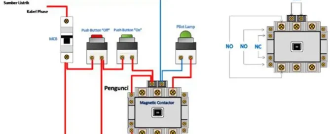 cara pasang kontaktor