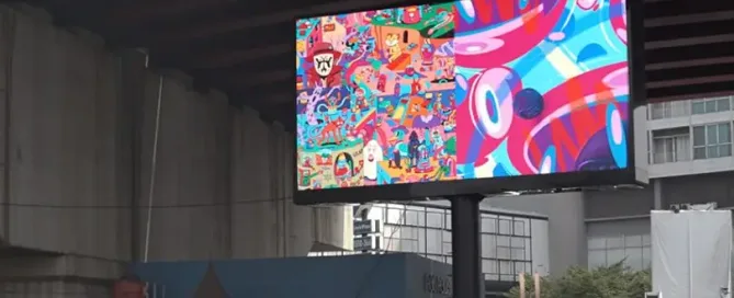 ketinggian videotron di jalan raya