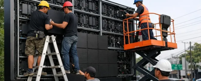 pemasangan videotron standar K3