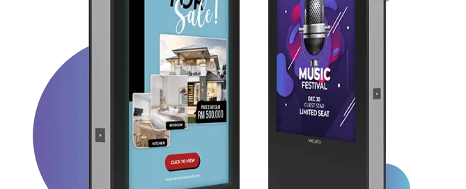 Digital signage display berkualitas tinggi untuk promosi ritel di mal