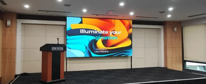 harga videotron indoor per meter murah