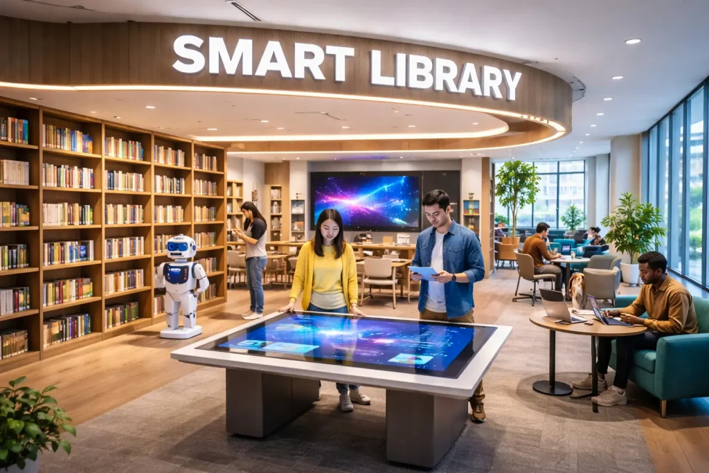 smart library modern