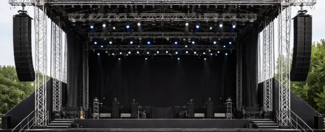 ukuran panggung rigging event