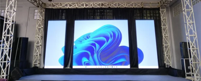 Backdrop Videotron Solusi Latar Digital Event Modern