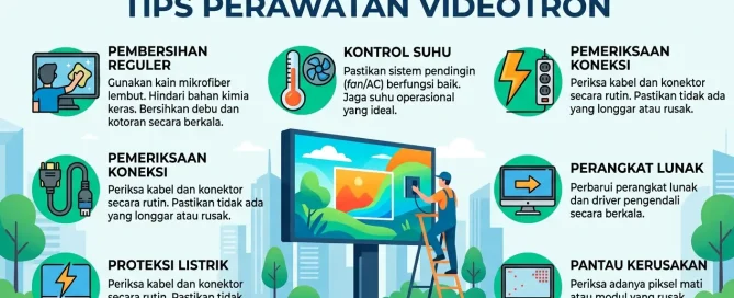 Cara membersihkan debu pada modul LED videotron