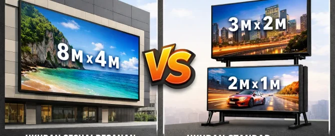 Perbandingan Videotron Custom Size vs Ready Stock