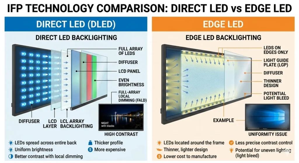 Perbedaan Direct LED vs Edge LED