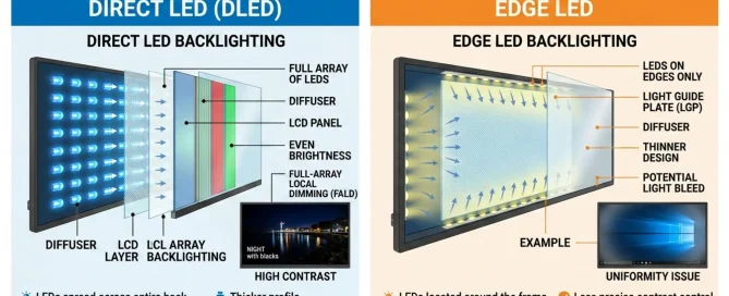 Perbedaan Direct LED vs Edge LED