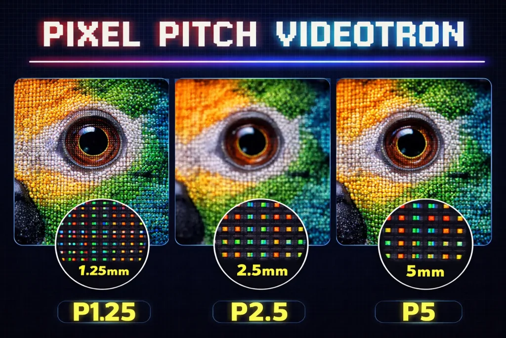 Pixel Pitch Videotron_ Panduan Jarak Pandang & Harga Terbaik
