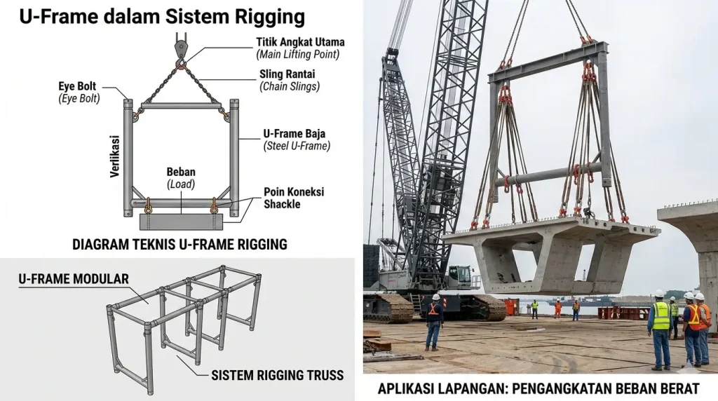 U-Frame dalam sistem rigging