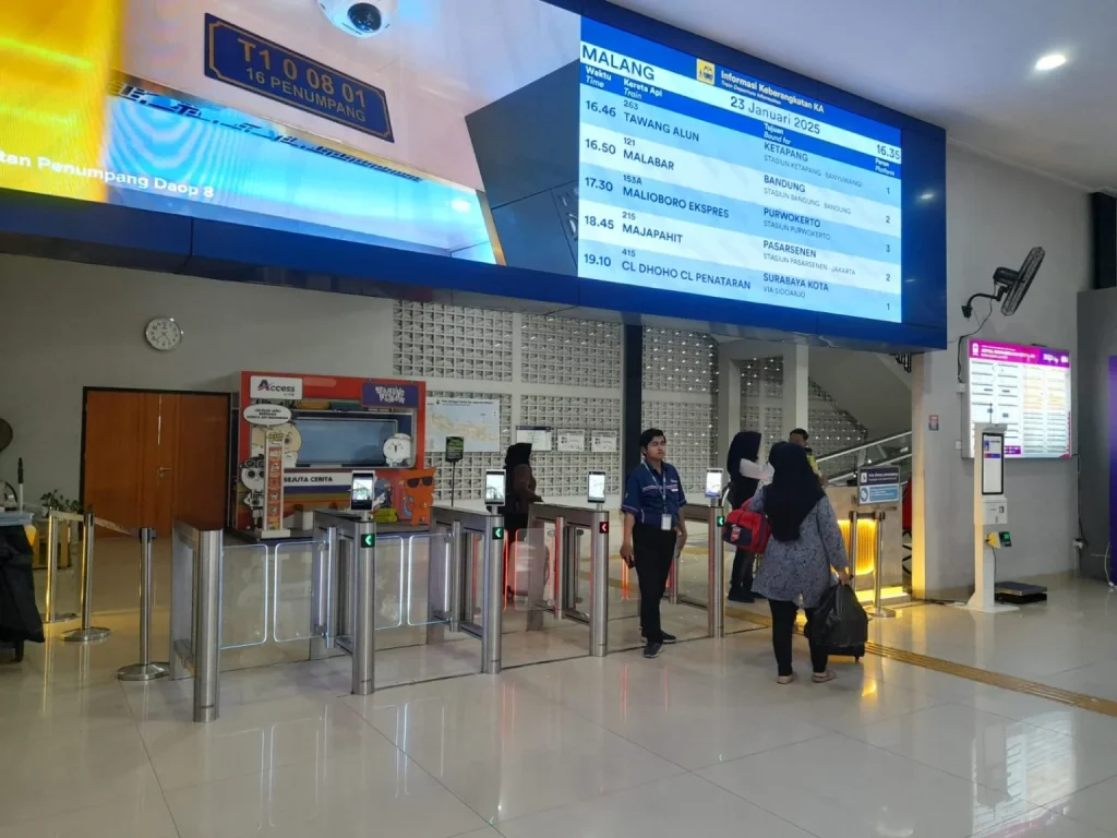 Videotron untuk Stasiun Transportasi Publik