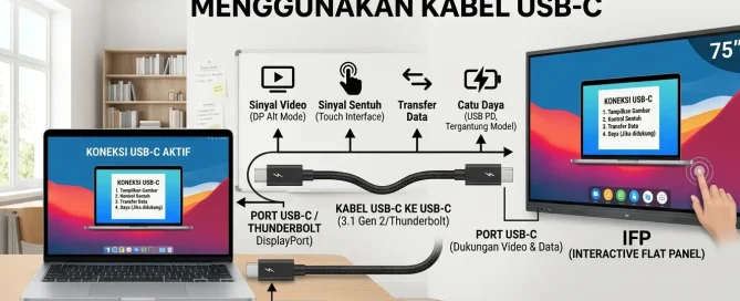 cara menghubungkan laptop ke IFP