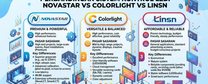 perbedaan Novastar vs Colorlight vs Linsn
