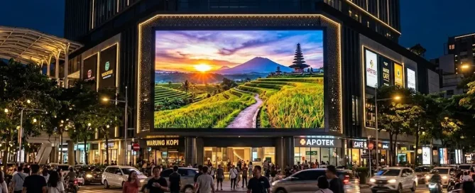 ukuran videotron ideal untuk indoor dan outdoor