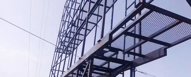 Struktur rangka videotron menggunakan besi hollow galvanis yang tahan korosi cuaca ekstrem