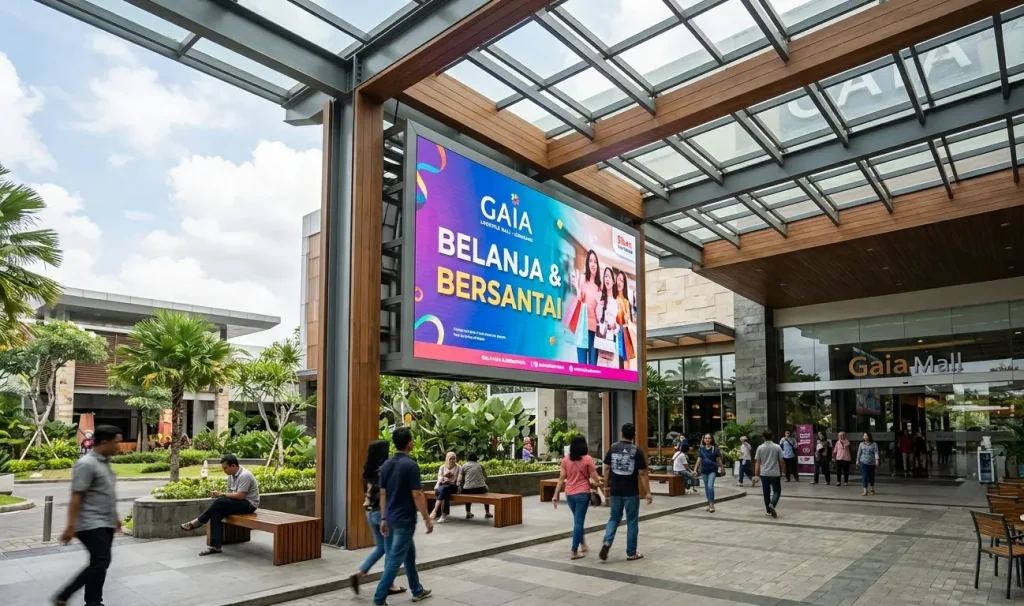 semi outdoor videotron