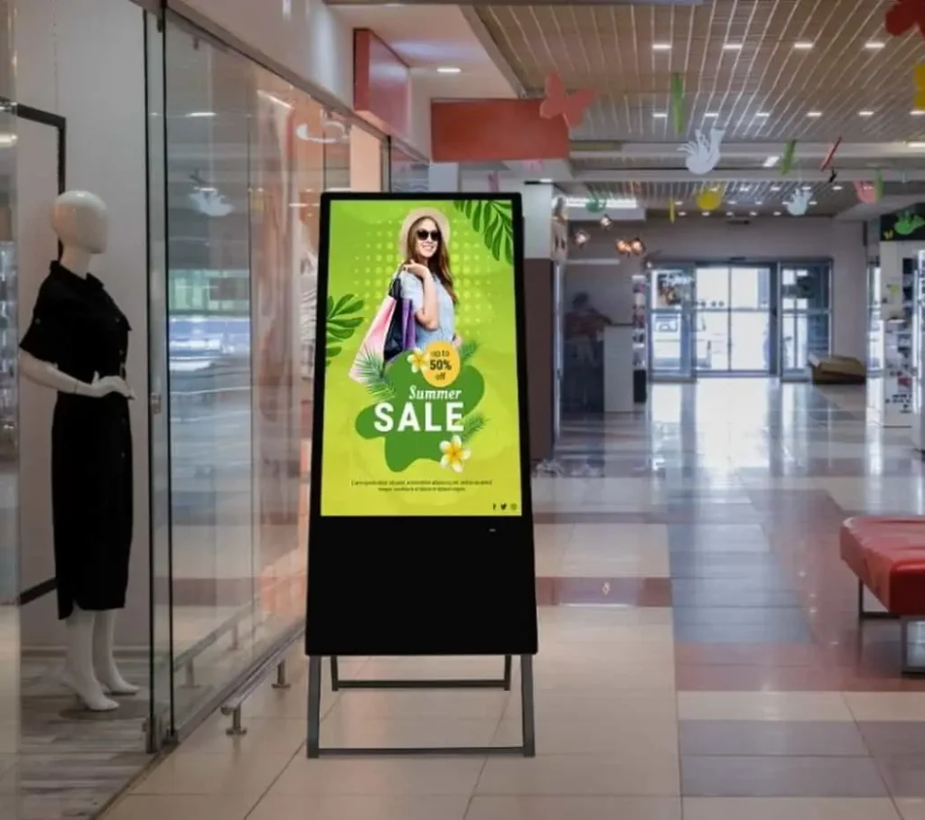 standing display