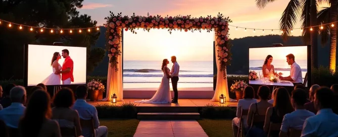 ukuran standar LED screen untuk pernikahan (wedding)