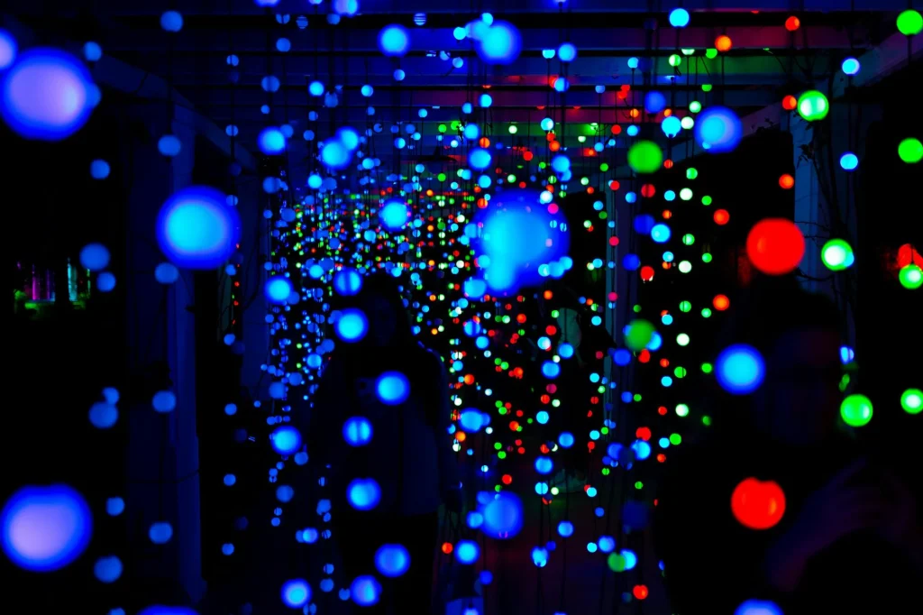 dekorasi event dengan led strip lights