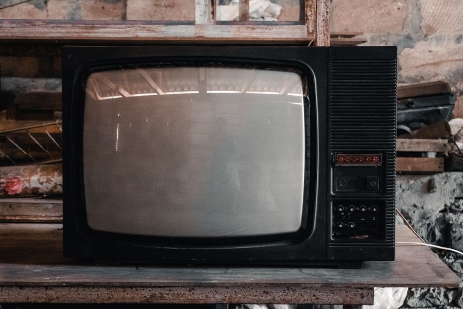 layar tv led blank hitam