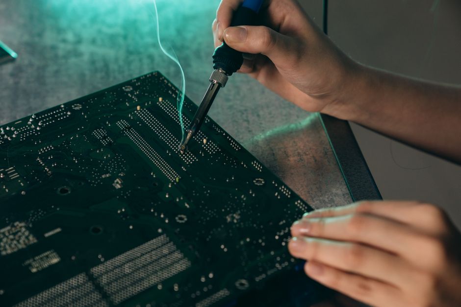 layout pcb led vu display
